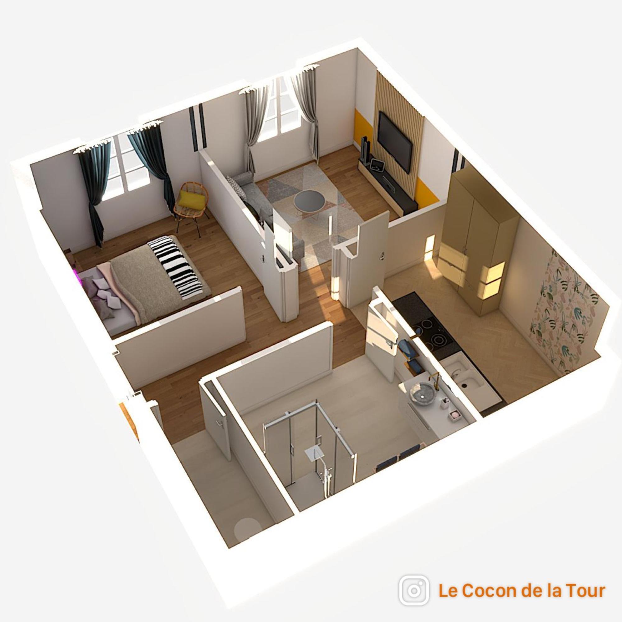 Апартаменты Le Cocon De La Tour -Vip-Compiegne-Hyper Centre Экстерьер фото